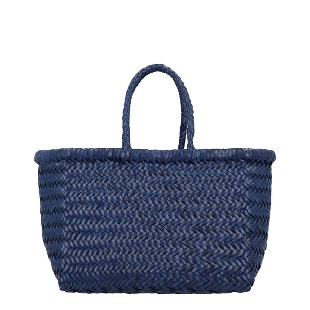 Dragon Diffusion Triple Jump Small Leather Tote, Blue